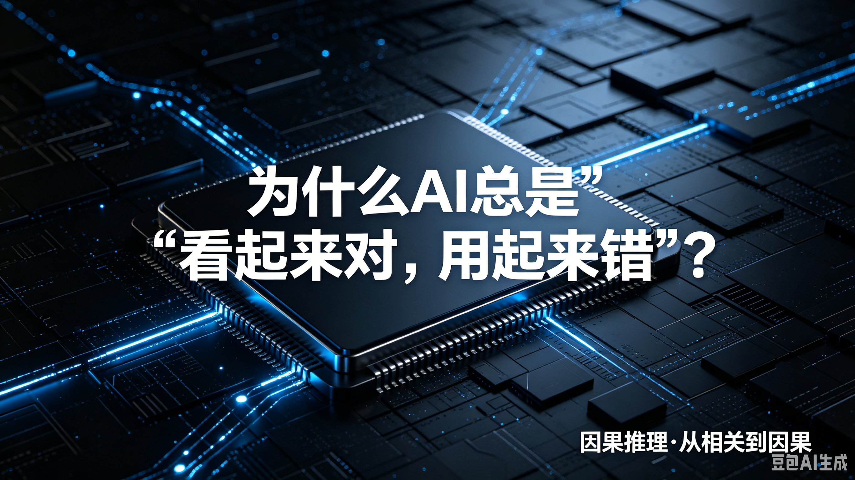 《为什么AI总是“看起来对，用起来错”？——从统计相关到因果推理的必经之路》